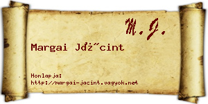 Margai Jácint névjegykártya